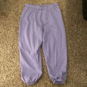 Purple sweatpants